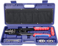 iCrimp Battery Cable Lug Crimping Tool Kit for 8, 6, 4, 2, 1,1/0, 2/0, 3/0, 4/0 AWG Copper Ring Terminals, Battery Cable Ends, Copper Splice, c/w Radial Wire Stripper