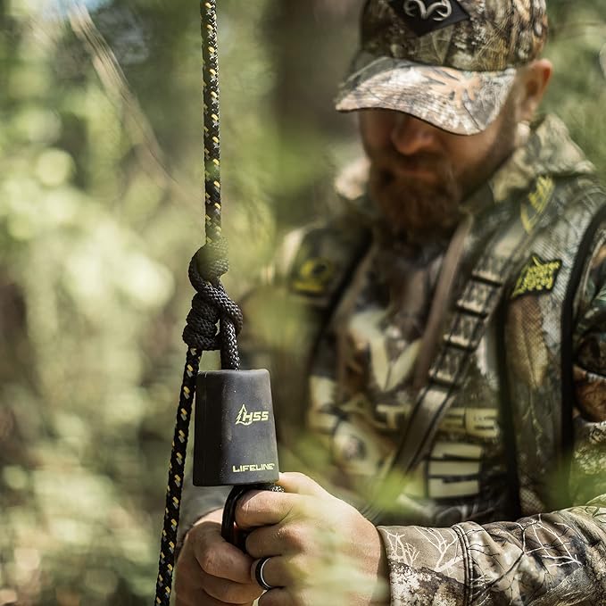Hunter Safety System Lifeline – Treestand Safety Rope System with Ground-to-Stand Fall Protection & Silent Climbing