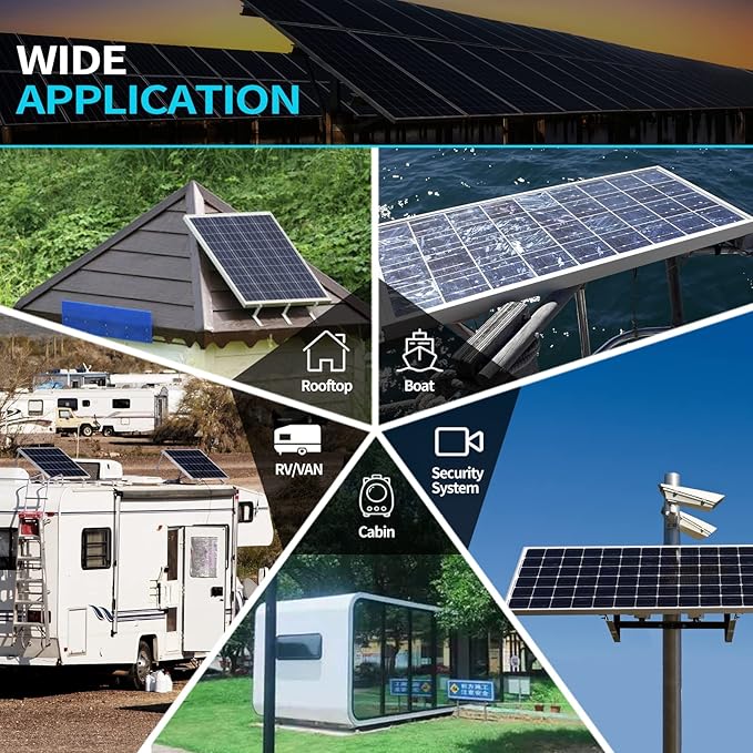 ACOPOWER 20W Mono Solar Panel,Waterproof Built-in Blocking Diode Small Solar Panels– Efficient 12V Battery Charger for RVs, Boats, and Off-Grid Applications