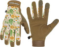 HANDLANDY Work Gloves for Women, Breathable Leather Gardening Glove for Yard Maintenance, Hand Protection with Touch Screen