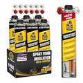 Upgraded v2.0 Closed Cell Spray Foam Insulation - 32.8 oz Can, DIY Wide Polyurethane Expanding Sealant for Garage Door, Attic, Covers 120 Board Feet (6 Pack, Gun & Cleaner Not Included)