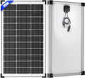 Voltset 100W 12V Solar Panel, High Efficiency 9BB Cell Monocrystalline Solar Panels IP67 Waterproof, Suitable for RV, Marine, Rooftop, Home, Yacht, Off-Grid Applications (100W Single Panel)