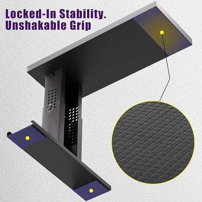 Ladder Leveler Pro | Heavy-Duty Ladder Stabilizer for Stairs | 750lb Safety Ladder Platform & Extender, Adjustable 12.6"-19.6" | Fits Ladders up to 23.5" Wide