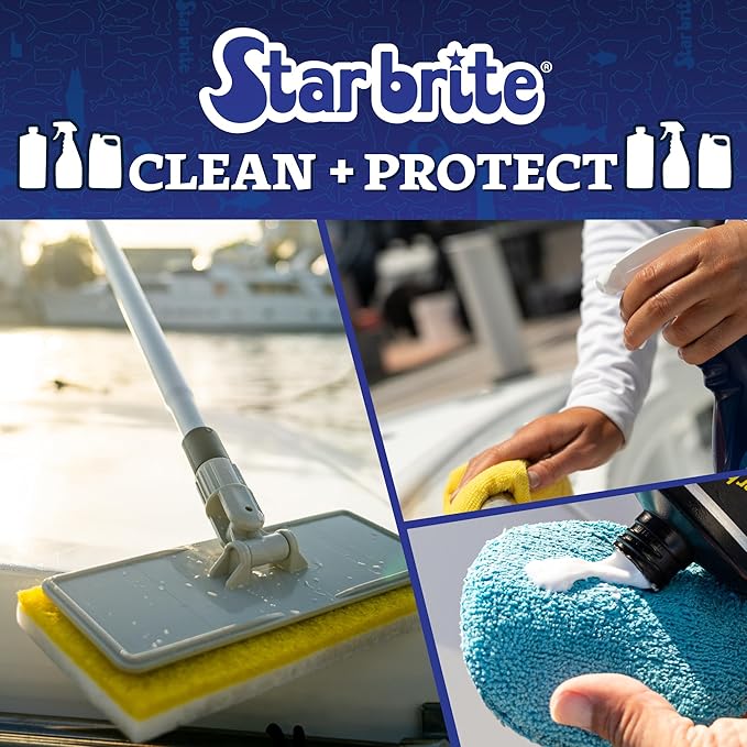 STAR BRITE Ultimate Pontoon Deck Cleaner - Lift Dirt & Stains from All Carpets, Woven, Foam & Textured Surfaces - 32 OZ (096332)