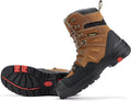 ROCKROOSTER Men's 8" Waterproof Work Boots for Landscaping, Maintenance, Transportation and Utilities, Composite Toe, EH AK869