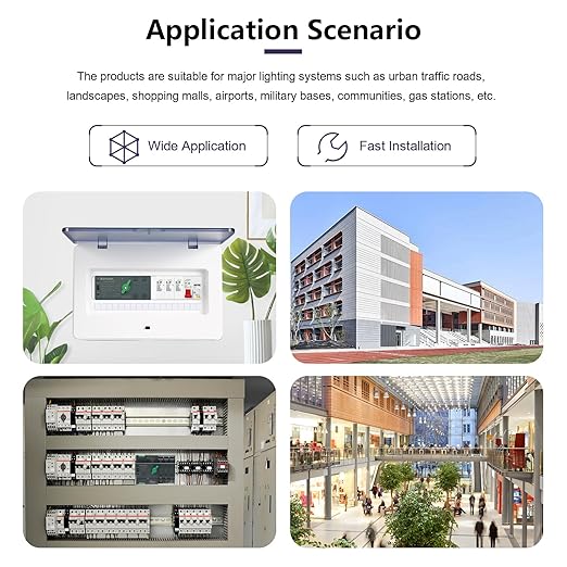 Mini ATS Automatic Transfer Switch 100 amp Manual Transfer Switch Power Transfer Switch 220V Dual Power Electrical Selector Switches DIN Rail Mount（3P）