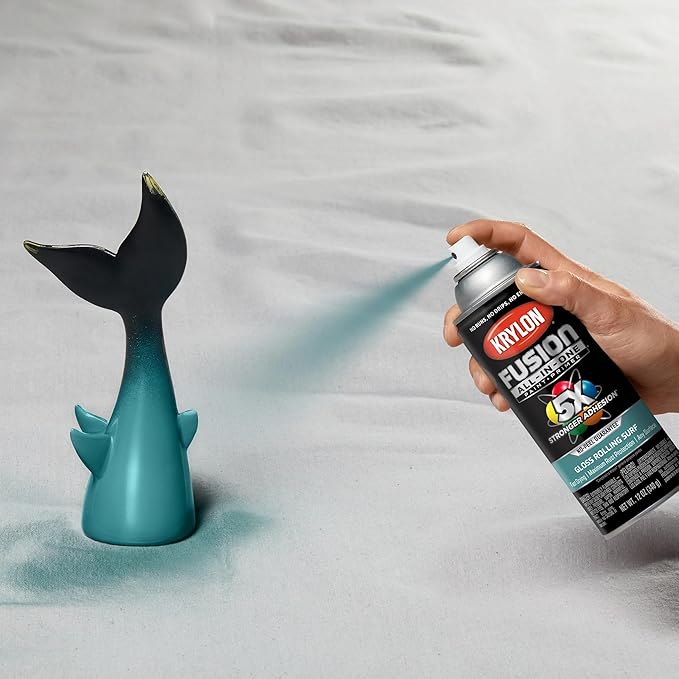 Krylon Fusion All-In-One Adhesive Spray Paint for Indoor/Outdoor Use, 12 oz, Rolling Surf