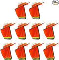 Wolf High-Visibility Orange Reflective Full-Brim Hard Hat Mesh Sun Visor Neck Shade