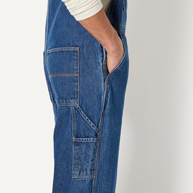 Amazon Basics Men's Relaxed Fit Workwear Bib Overall
