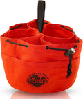 Graintex 18 Pockets Grab Bag Rip-stop Canvas Drawstring Closure, Small Part Organizer Pouch, Small Tools, Screws, Parts, Parachute Tool Bag for Efficient Storage - Red