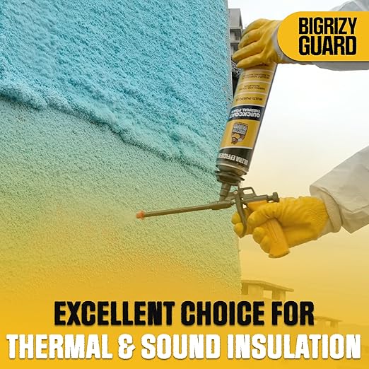 UPGRADED v2.0 Closed Cell Spray Foam Insulation - 32.8 oz Can, DIY Wide Polyurethane Expanding Sealant for Garage Door, Attic, Covers 360 Board Feet (18 Pack, Gun & Cleaner Not Included)