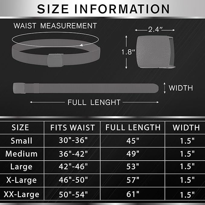 TECEUM Tactical Belt – Heavy-Duty & Quick Release – Military, Work, Rigger, Duty & Utility Belt for Men