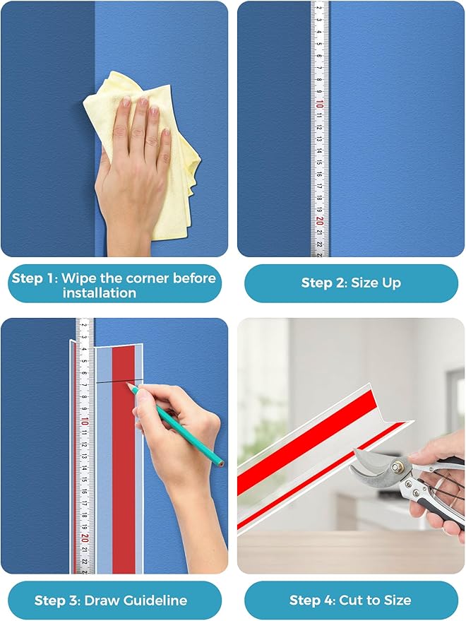 Edge Corner Protector Baby Proofing, Self-Adhesive Soft Strip Sharp Edge Protective Bumper Guards for Child Safety, Cabinet Door Desk Glass Table Bed Window Wall, Kitchen Countertop, 1.18INx3FT, Clear