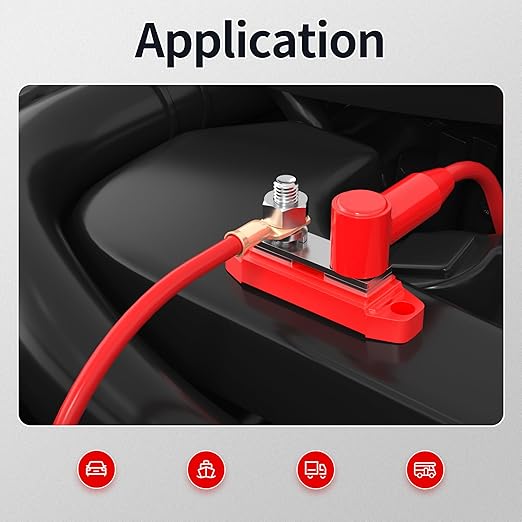 20pcs Battery Terminal Cover Silicone Battery Terminal Protector Boot Fit for 10 AWG - 4 AWG Wire Terminal for Power Junction Block Automotive Car Truck