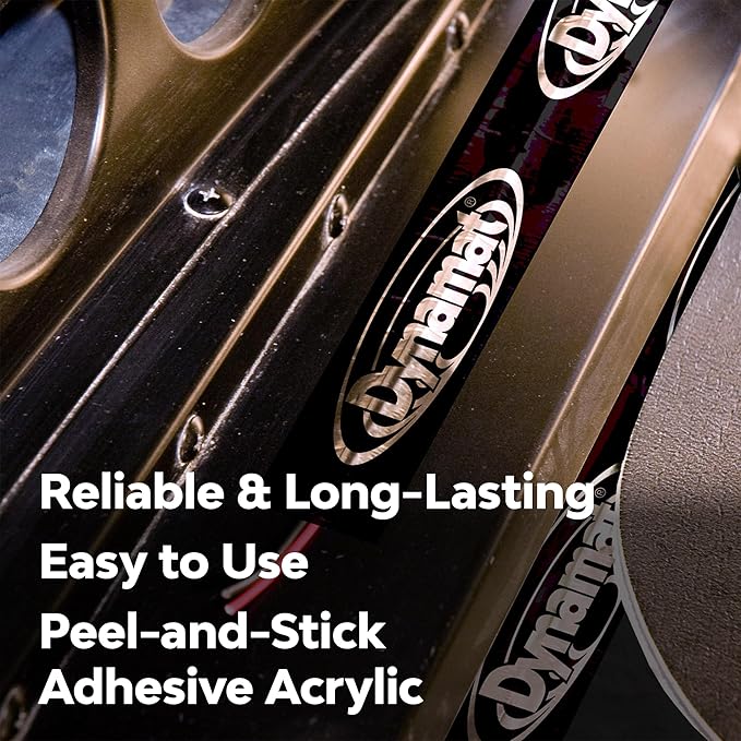 Dynamat DynaTape: Aluminum Finishing Tape for Use with Dynamat Sound Deadening & Car Insulation Material – Heavy-Duty Sealant Tape for Seams, Butyl Rubber, Wires – 1.5” in x 30 ft Roll