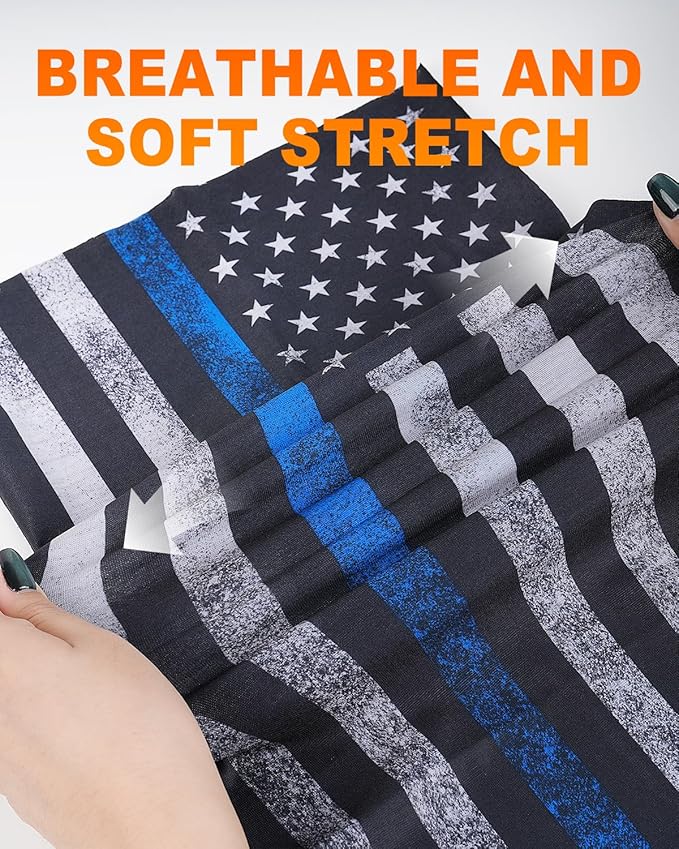 4Pack Neck Gaiter for Men Women Face Cover Mask Head Wrap Balaclava Headwear Bandana Headband Magic Scarf