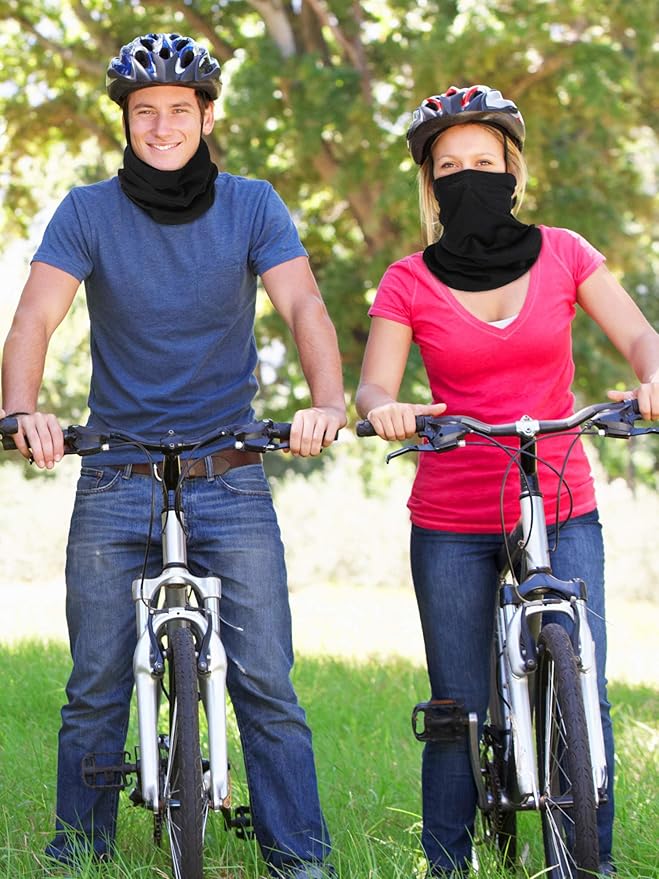 Geyoga Neck Gaiter Bandana Face Mask Summer UV Protection Cooling Breathable Face Mask Neck Scarf Balaclava for Men Women