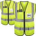TICONN Reflective Safety Vest High Visibility Class II Mesh Vest for Women & Men Meets ANSI Standards