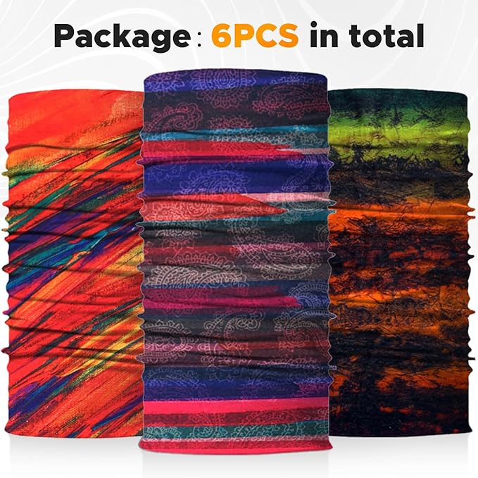 JOEYOUNG Headwear, Bandana, Neck Gaiter Head Wrap Headband Balaclava Magic Scarf