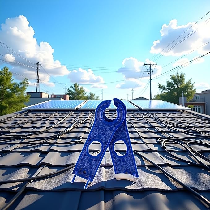 2Pcs Blue Home Improvement Tools 2Pcs Solar Panel MC4 Connector Spanner Wrench Quick Connect Disconnect Tool Hand Tools Multi Handyman Tool Multitools and Accessories