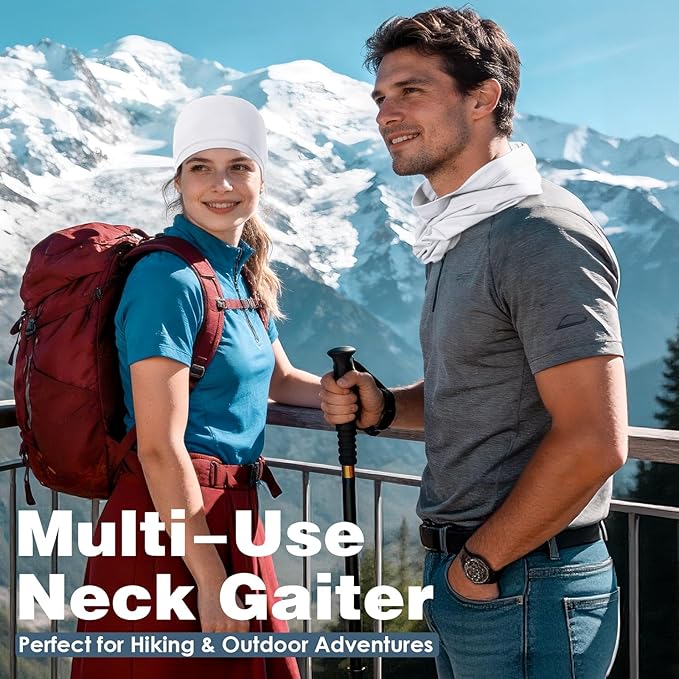 Achiou Neck Gaiter Face Cover Scarf, UV Protection Mask for Men and Women,Soft Windproof, Hiking Cycling Running