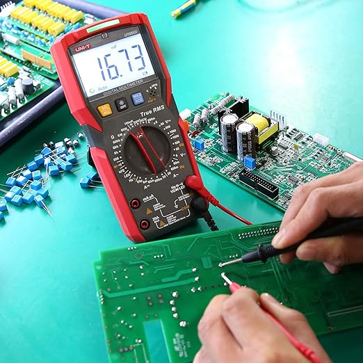 UNI-T Digital Multi Meter UT89XD 6000 Counts True RMS Sine Wave Measurement LED Test Auto Range AC DC Voltage Current Resistance Capacitance Frequency Duty Cycle Diode Continuity hFE Dual Range NCV