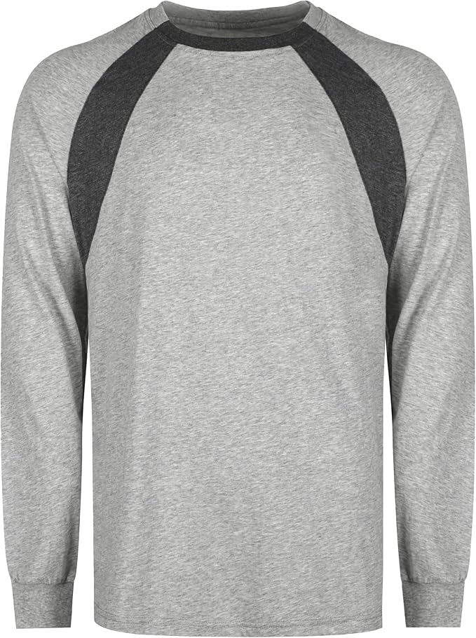 KONRECO FR Shirts for Men Summer Two Tone 4oz Lightweight Flame Resistant/Fire Retardant CAT1 Work T-Shirt Baselayer