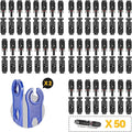 BougeRV 100PCS Solar Connector with Spanners IP67 Waterproof Solar Panel Cable Connectors Male/Female 50 Pairs(10AWG)