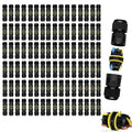 NineLeaf 96PK Waterproof Electrical Cable Connector 3-Pin Push-in Type, IP68 Underground M20 Wire Connector 5-12mm, Fast Press-fit Extension Plug for Outdoor Road and Garden Lighting
