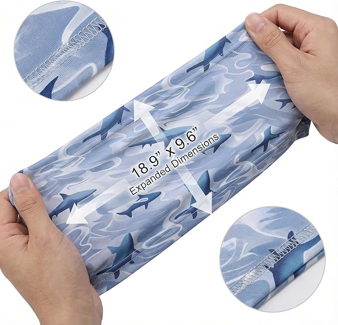 UPF 50 Sun Protection Neck Gaiter - 13-in-1 Multifunctional Face Cover for Hiking, Fishing, Cycling