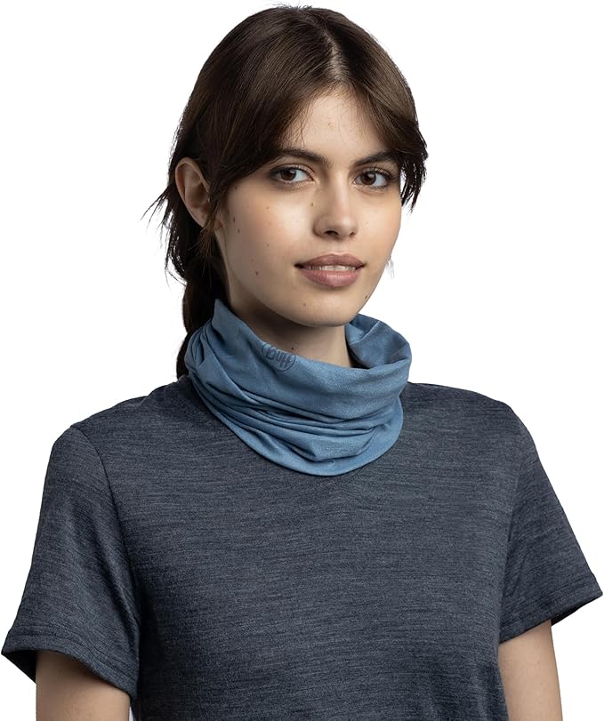 Buff CoolNet UV Neck Gaiter, UPF 50 Sun Protection, Breathable, Versatile, Quick Dry Face Mask, Solid Colors, Adult Size