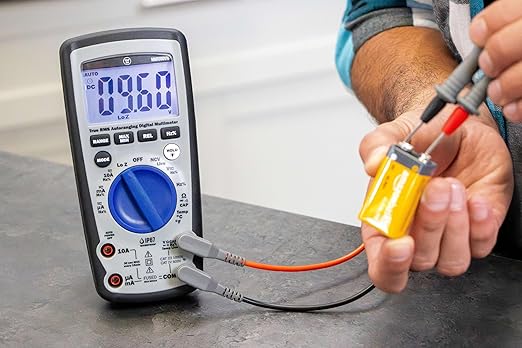Westinghouse 1000V True RMS Auto-Ranging Multimeter with Backlight and MAX/MIN; Measures Voltage Current Resistance Capacitance Frequency Temperature; 2-Year Warranty; Professional & DIY Use