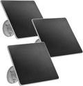 LIYVZ 5W Solar Panel for Security Camera Outdoor USB-C & Micro-USB 3 Pack, IP66 Waterproof, 360° Adjustable Bracket, 10ft Cable, Continuous Solar Power for Rechargeable Battery Cameras