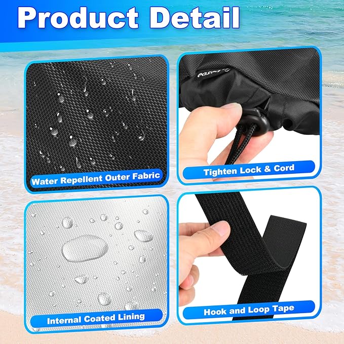 Ebike Battery Protective Cover Electric Bicycle Waterproof Battery Bag Anti Mud Dustproof Protection Sleeve Case with Drawstring and Fastening Strap, Ebike Accessories