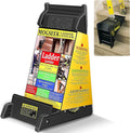 Stable Platform Ladder Leveler - Ladder Levelers for Extension Ladders with Storage for Uneven Surfaces (Regular Black)