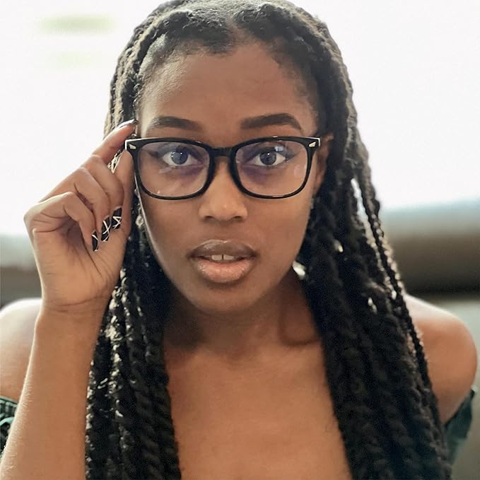 VISOONE Blue Light Blocking Glasses Square with Anti Computer Glare for Gaming Women and Men MONTANA