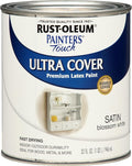 Rust-Oleum 267330 Painter's Touch Latex Paint, Quart, Satin Blossom White