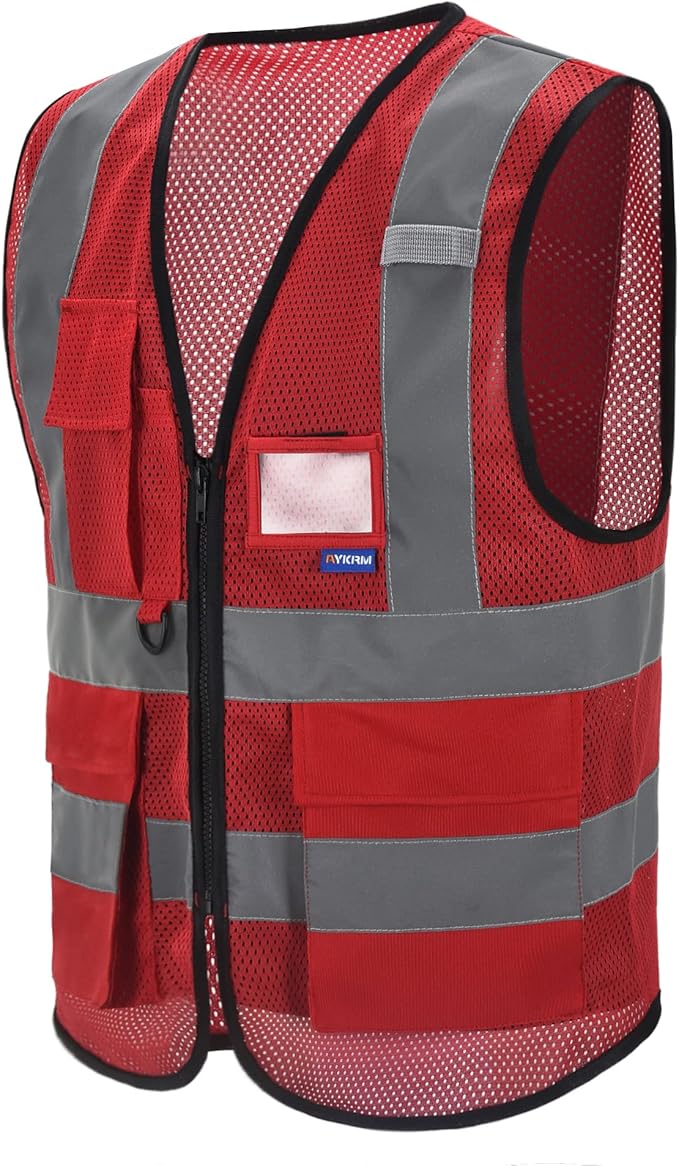 Construction red vest