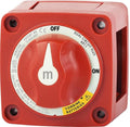 Blue Sea Systems Mini Dual Circuit Plus Battery Switch, Red, 6011 m‑Series