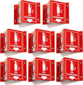 8 PC Fire Extinguisher Signs, 6 Inch Fire Extinguisher Two-Sided Acrylic Projecting V-Sign with Down Arrow, Including Screws