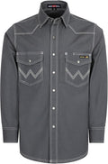 BOCOMAL FR Welding Shirts Heavyweight Stretch Canvas Snaps Down Reinforced Stitching Western Style Fire Resistant Jackets