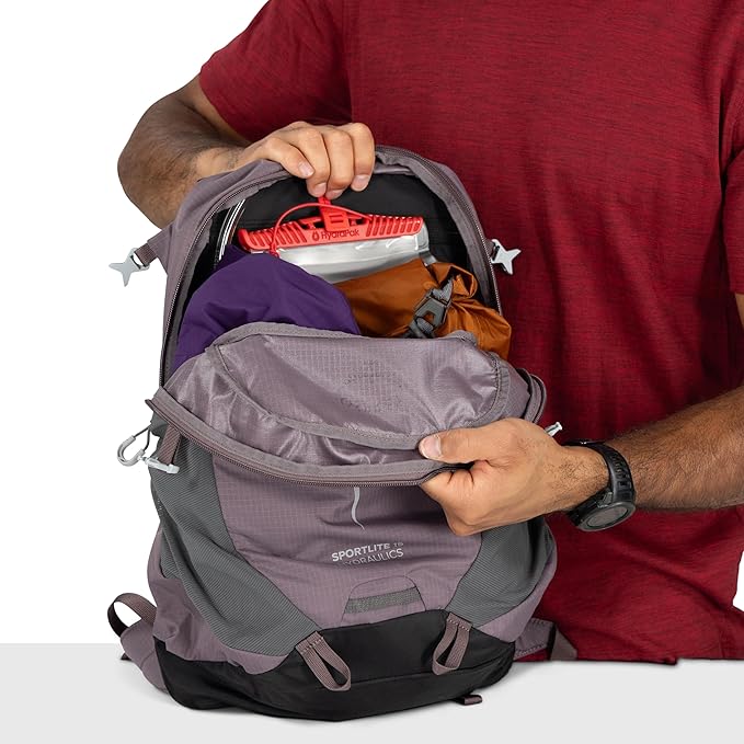 Osprey Sportlite Lightweight Hiking Backpack with Hydraulics Reservoir for Men & Women - Everyday Hydration Travel Bag