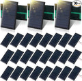 Retisee 30 Pcs Small Solar Panels Mini Polycrystalline Solar Cells 5v 60ma Epoxy Plate Photovoltaic Cells Charger Module with 10 cm Cable for Battery Charger DIY System 68 x 37 mm