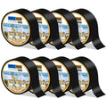 Joist Tape for Decking 2'' X 50', 8 Rolls Weatherproof Butyl Tape for Wood Decks Beams Roof, Flashing Tape Anti-Corrosion Weather Resistant Black Deck Joist Tape Outdoor Patio Repair
