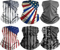 HONGTEYA 6 Pack Summer Neck Gaiter, UV Protection Cooling Face Mask, Breathable Bandana Head Scarf for Men Women