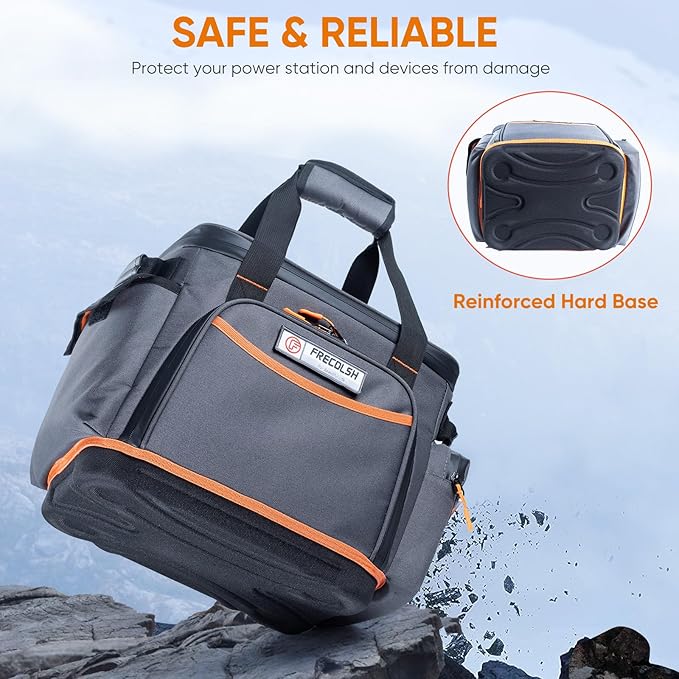 Travel Carrying Case Compatible with Jackery Explorer 1000, Portable Power Station Storage Case with Water- proof Bottom and Pocket for Jackery Accessories Solar Generator Storage Bag Only