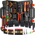 SOMELINE Crimping Tool Kit, Waterproof Automotive Electrical Connectors (1/2/3/4/5/6 Pin), 22–14 AWG Ratchet Crimper & Terminal Removal Tools for Car/Motorcycle/Boat