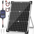 Voltset Solar Panel Kit 30W 12V with MPPT Controller, Solar Battery Trickle Charger Maintainer, Waterproof Solar Panel with Adjustable Mount Bracket for Boat RV Motorcycle Marine