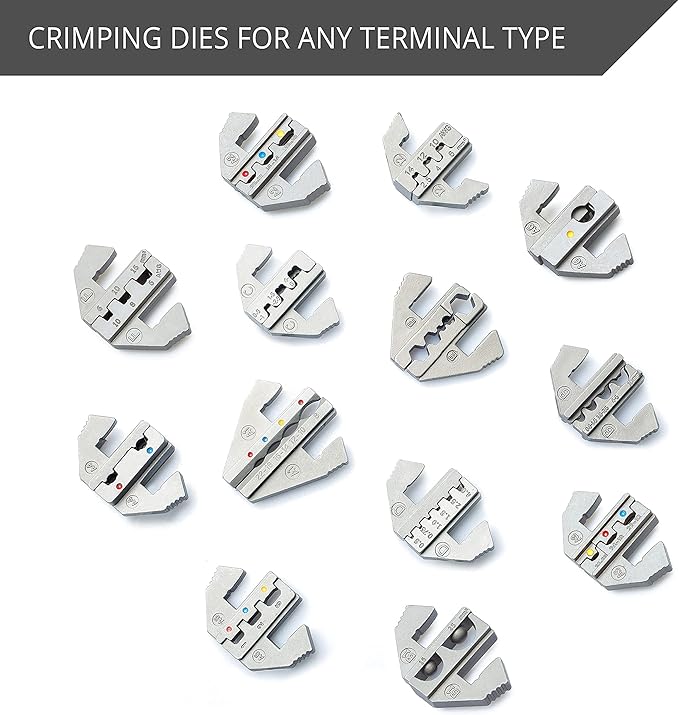 Wirefy Crimping Die for Solar Connectors 14-10 AWG | Precision Die Replacement for Wirefy Ratcheting Crimping Tool | MC4 & PV-Cable Compatible
