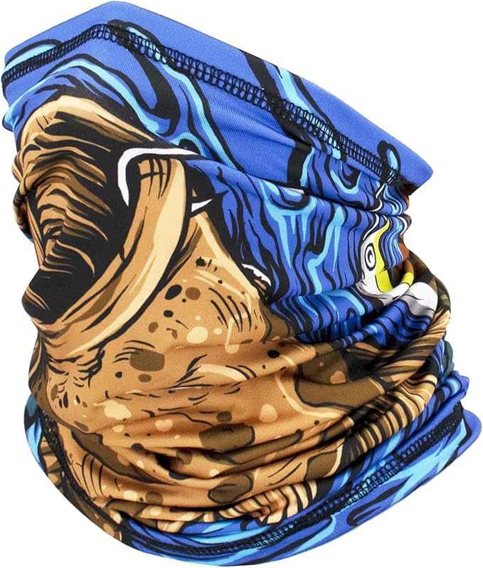 JHYWELL Cooling Neck Gaiter Face Mask, UV Protection Masks Gator, Windproof Bandana for Skiing, Fishing, Hiking, Cycling